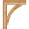Ekena Millwork Thorton Block Rough Sawn Bracket w/ Offset Brace, Western Red Cedar, 8"W x 34"D x 42"H BKT0806X34X42THR05RWR - alternate 4